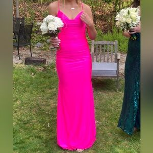 Hot Pink Prom Dress — La Femme 29010